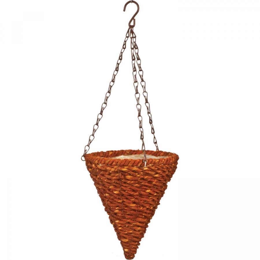 Woodland 9 In Hanging Cone Planter With Chain Pride Garden Products 3347